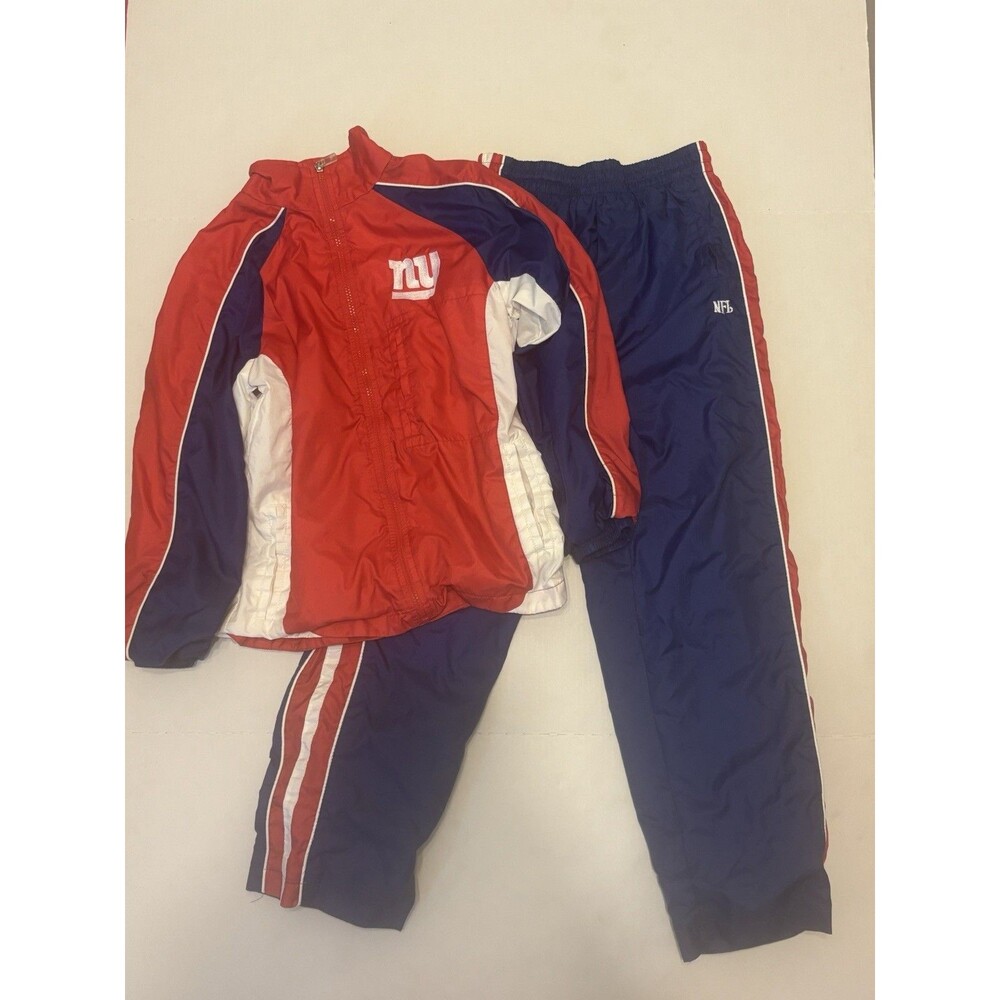 Vintage NFL New York Giants 2-Piece Tracksuit Jacket & Pants Full Zip 12/14 M
